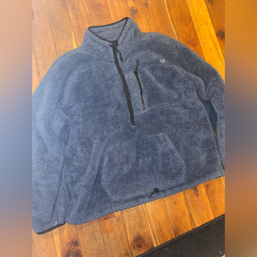 PINK Victoria's Secret Navy Sherpa Jacket